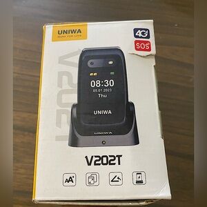 Uniwa V202T 4G Flip Mobile Phone